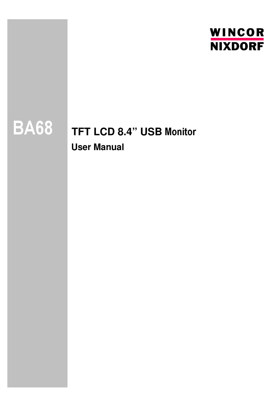 Wincor Nixdorf Ba68 User Manual Pdf Download Manualslib 0119
