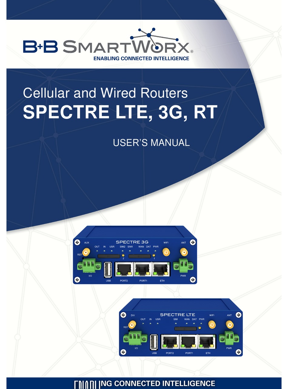 B+B SMARTWORX SPECTRE LTE USER MANUAL Pdf Download | ManualsLib