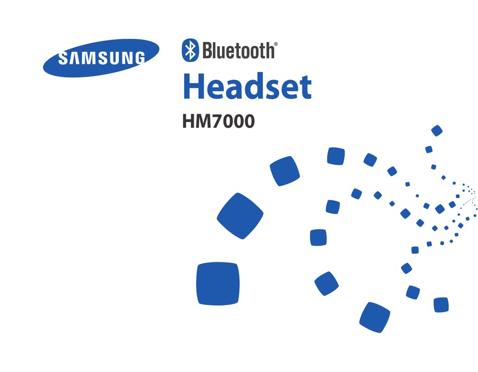 SAMSUNG HM7000 MANUAL Pdf Download | ManualsLib