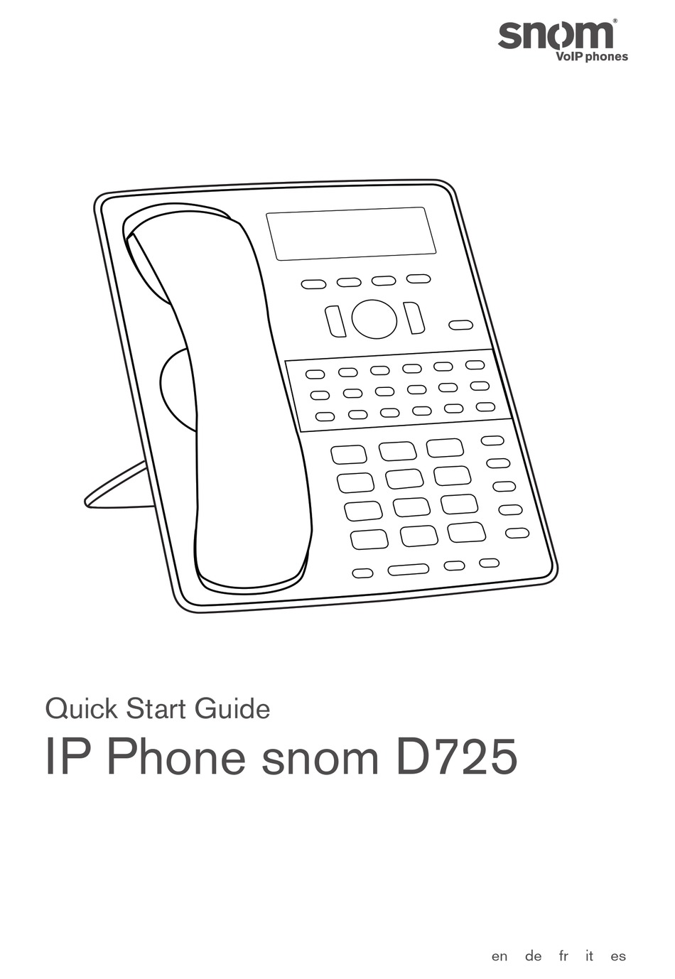 SNOM D725 QUICK START MANUAL Pdf Download | ManualsLib