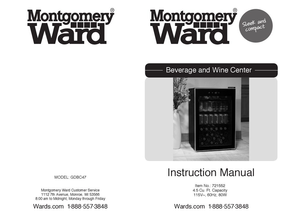 MONTGOMERY WARD GDBC47 INSTRUCTION MANUAL Pdf Download ManualsLib