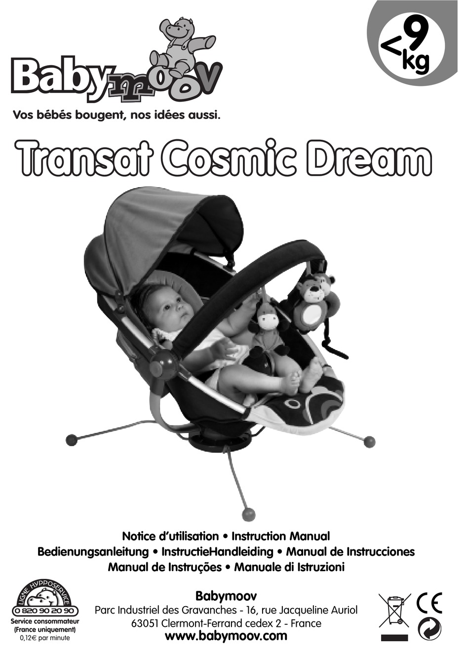 Babymoov Cosmic Dream Instruction Manual Pdf Download Manualslib