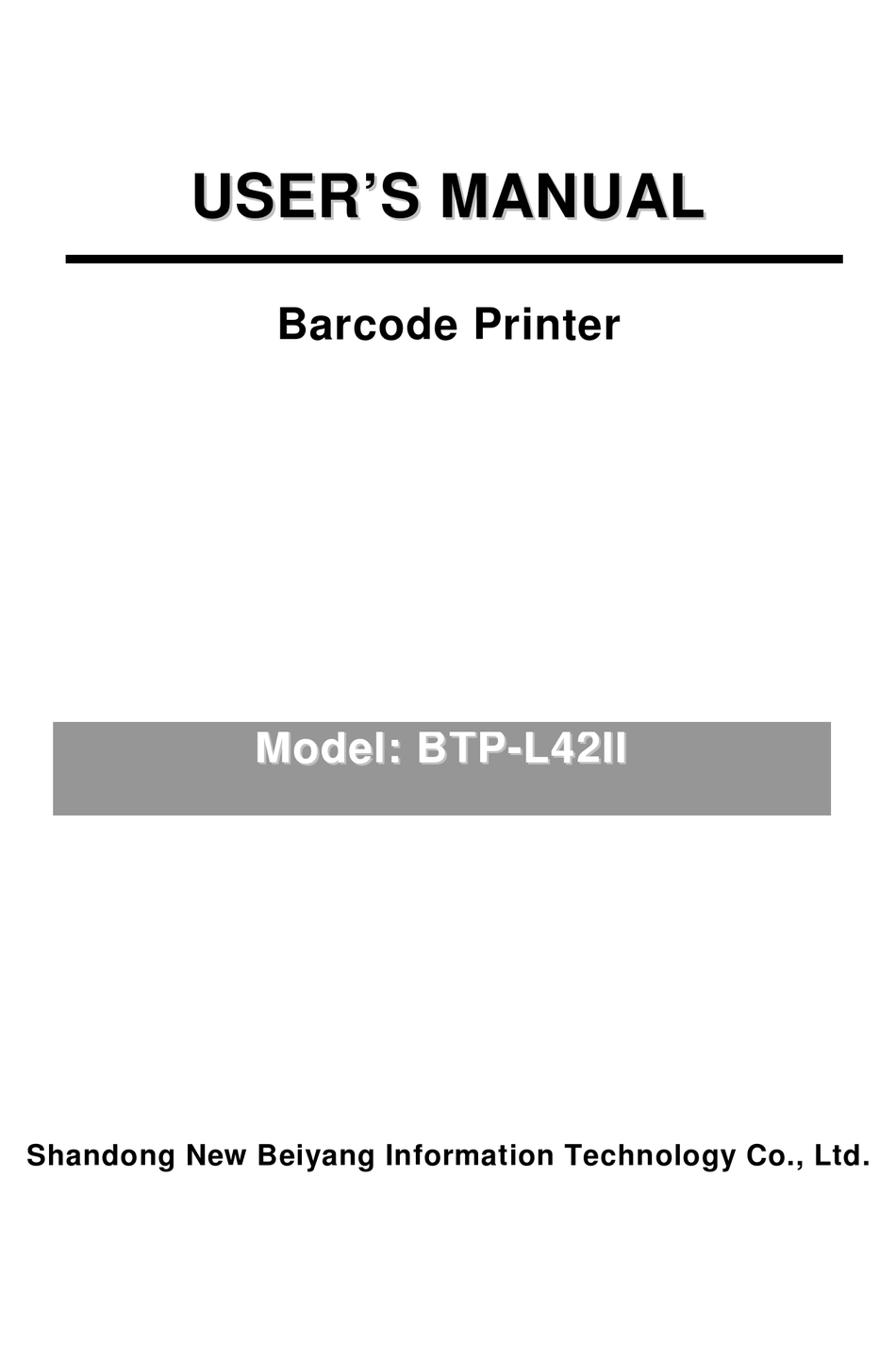 SNBC BTP-L42II USER MANUAL Pdf Download | ManualsLib