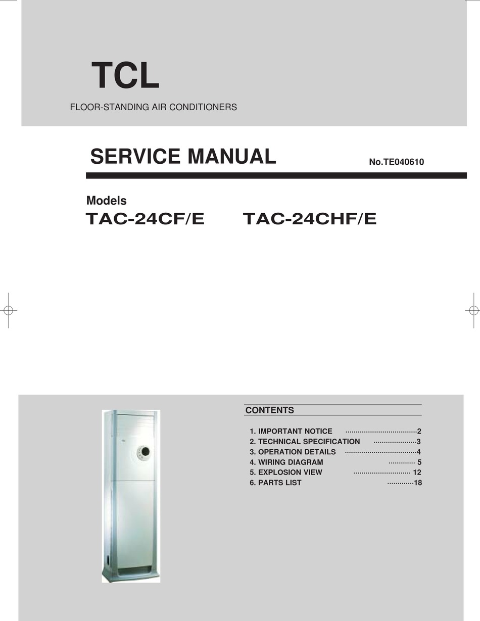 Tcl Portable Air Conditioner Spare Parts List Pdf | Reviewmotors.co