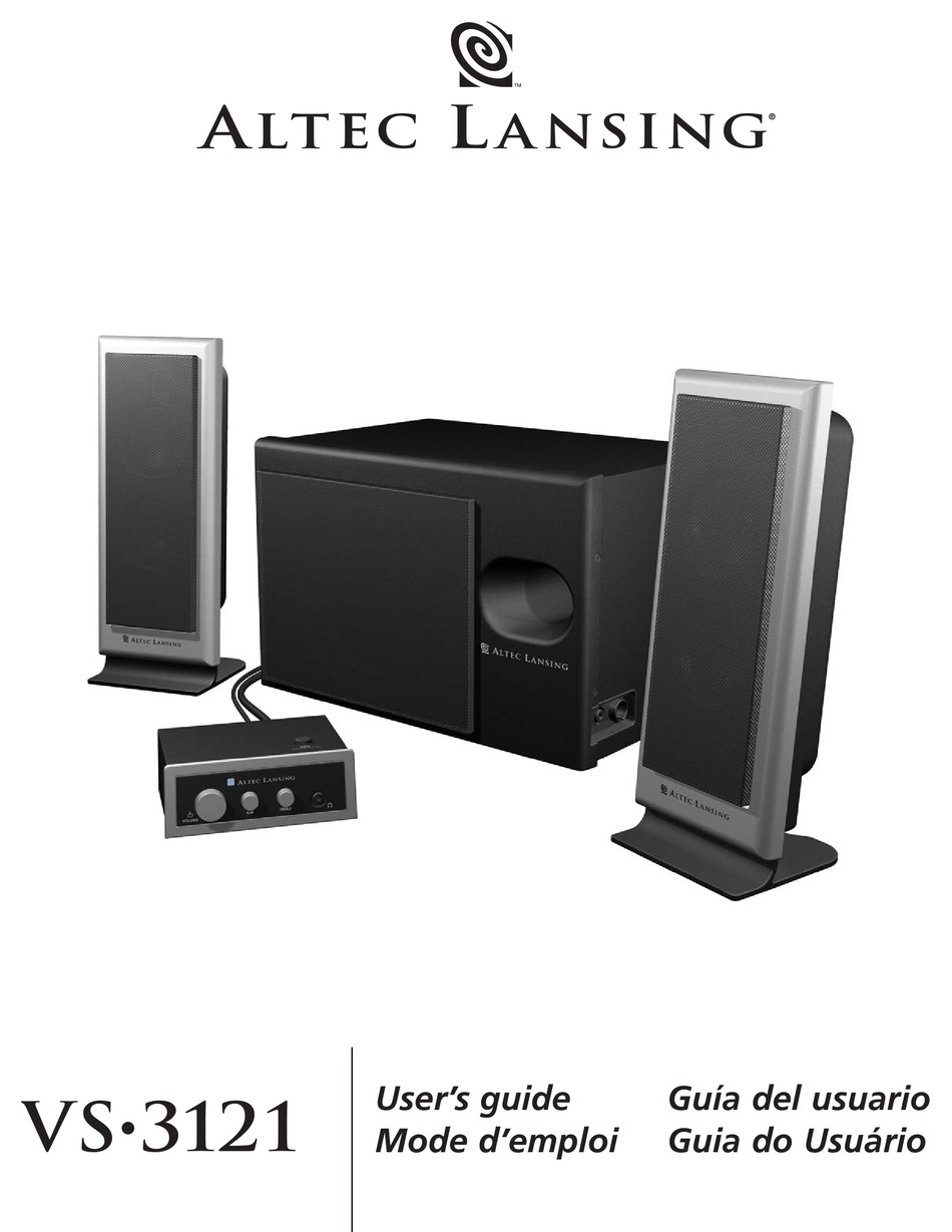 altec lansing computer speakers manual