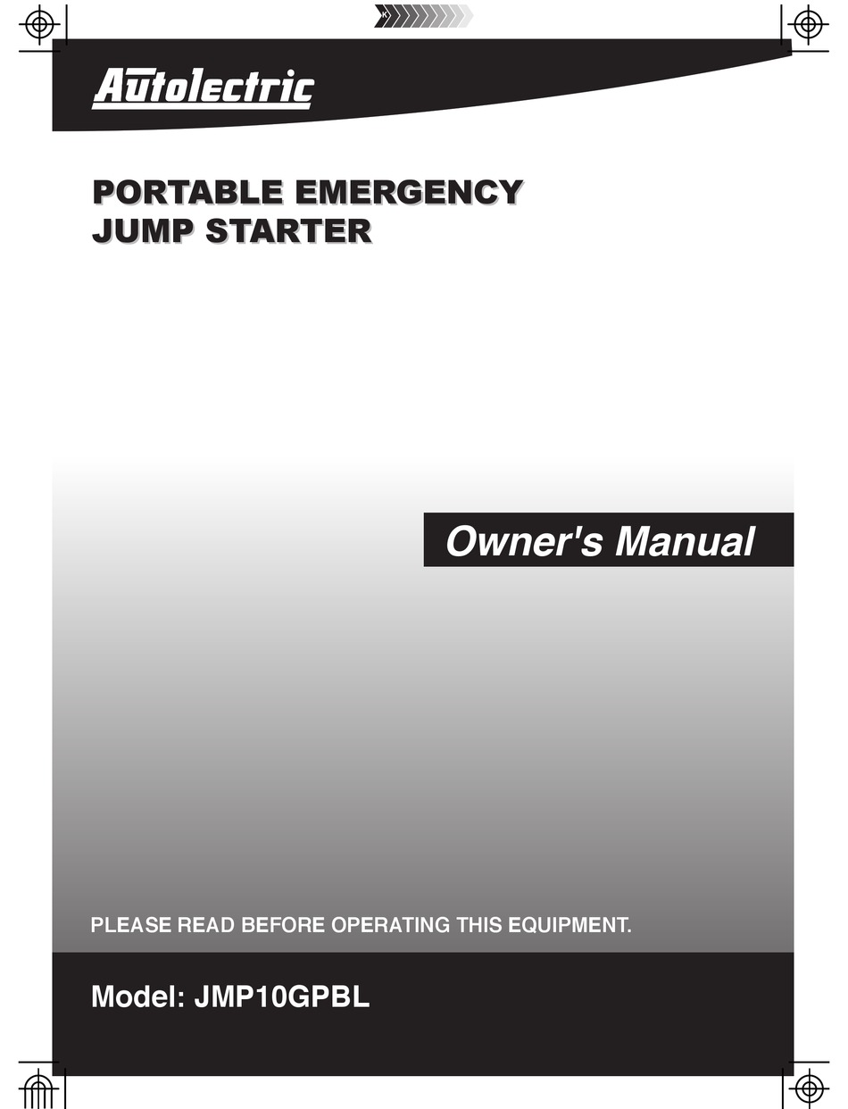 AUTOELECTRIC JMP10GPBL OWNER'S MANUAL Pdf Download ManualsLib