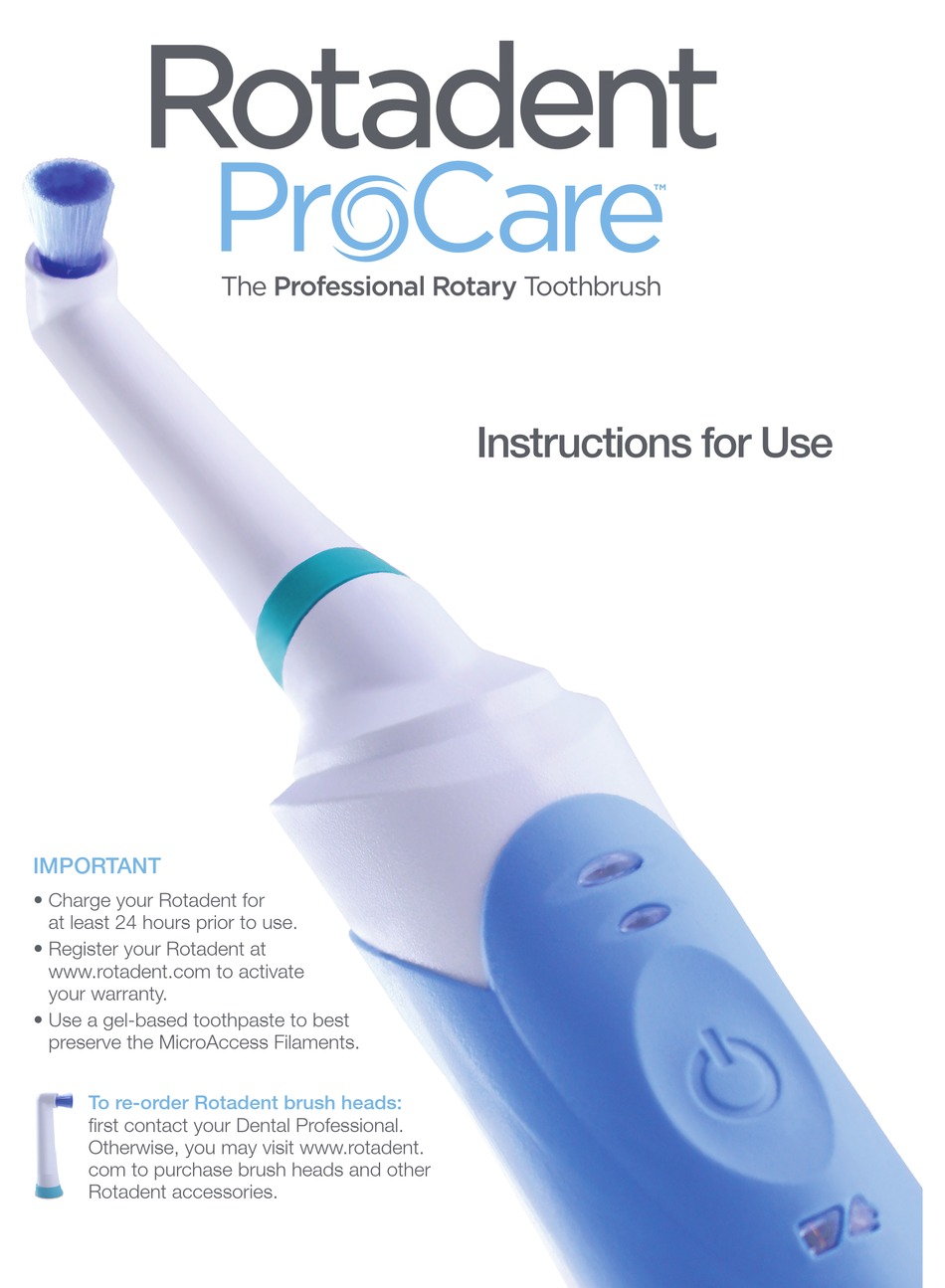 rotadent procare toothbrush heads