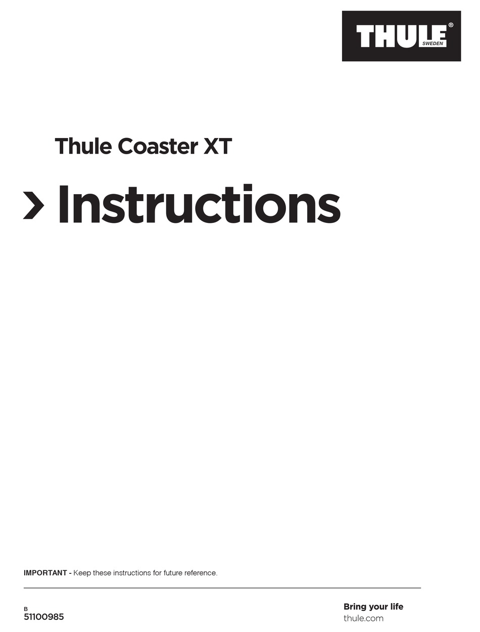 thule coaster xt parts