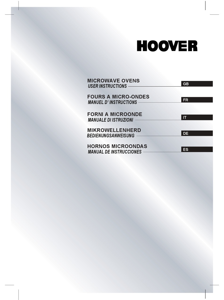 HOOVER HMG 200 X USER INSTRUCTIONS Pdf Download | ManualsLib