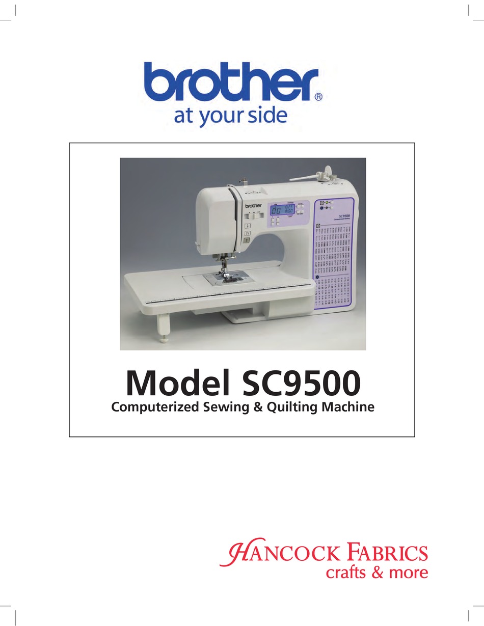 Brother Sc9500 Manual Pdf Download Manualslib