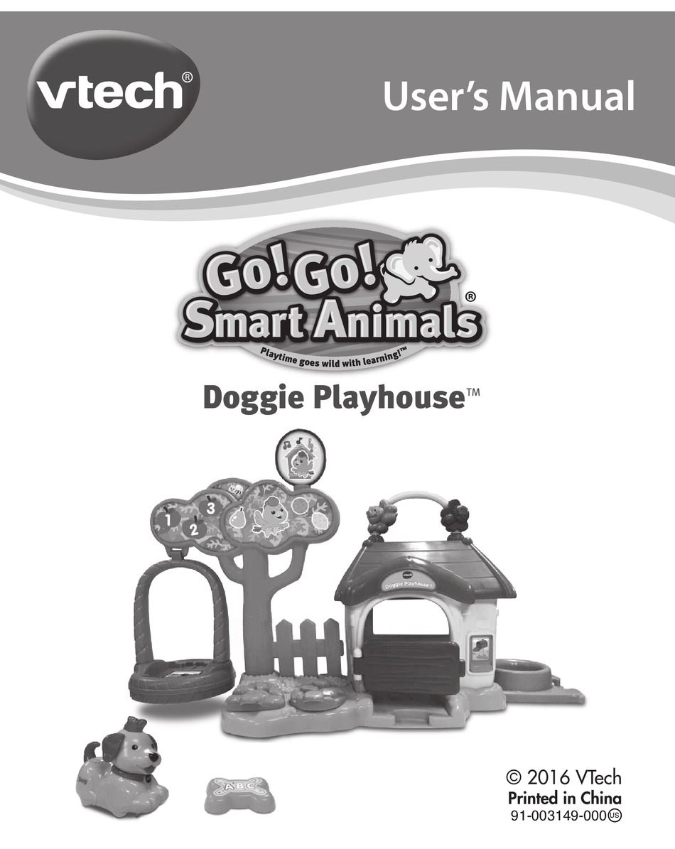 vtech go go smart animals doggie playhouse