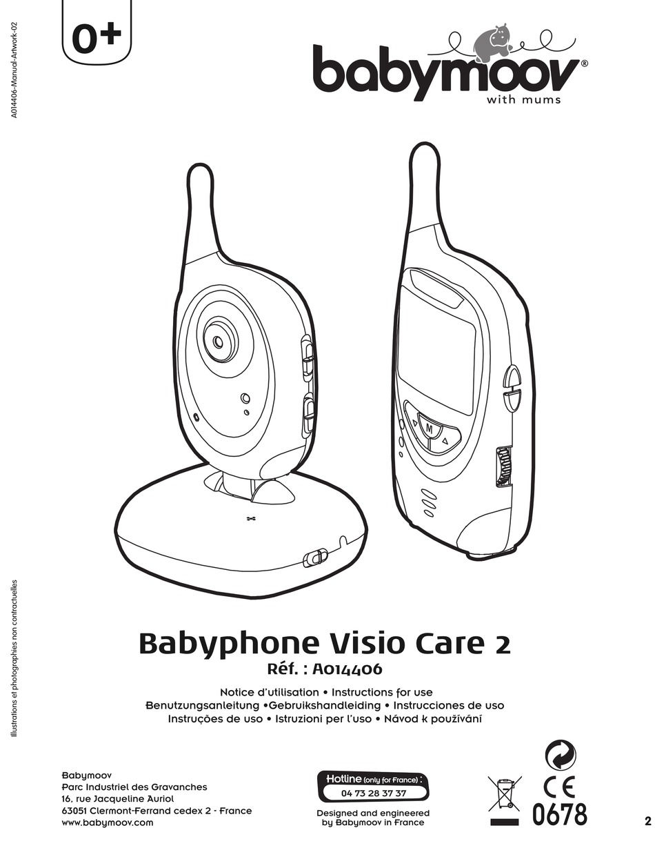 Babymoov Babyphone Visio Care 2 Instructions For Use Manual Pdf Download Manualslib