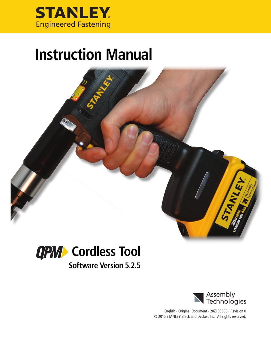 stanley professional 7100 manual