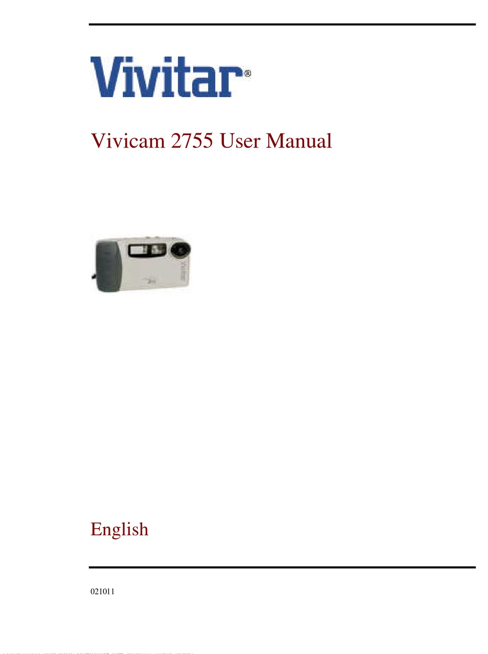 VIVITAR 2755 USER MANUAL Pdf Download ManualsLib