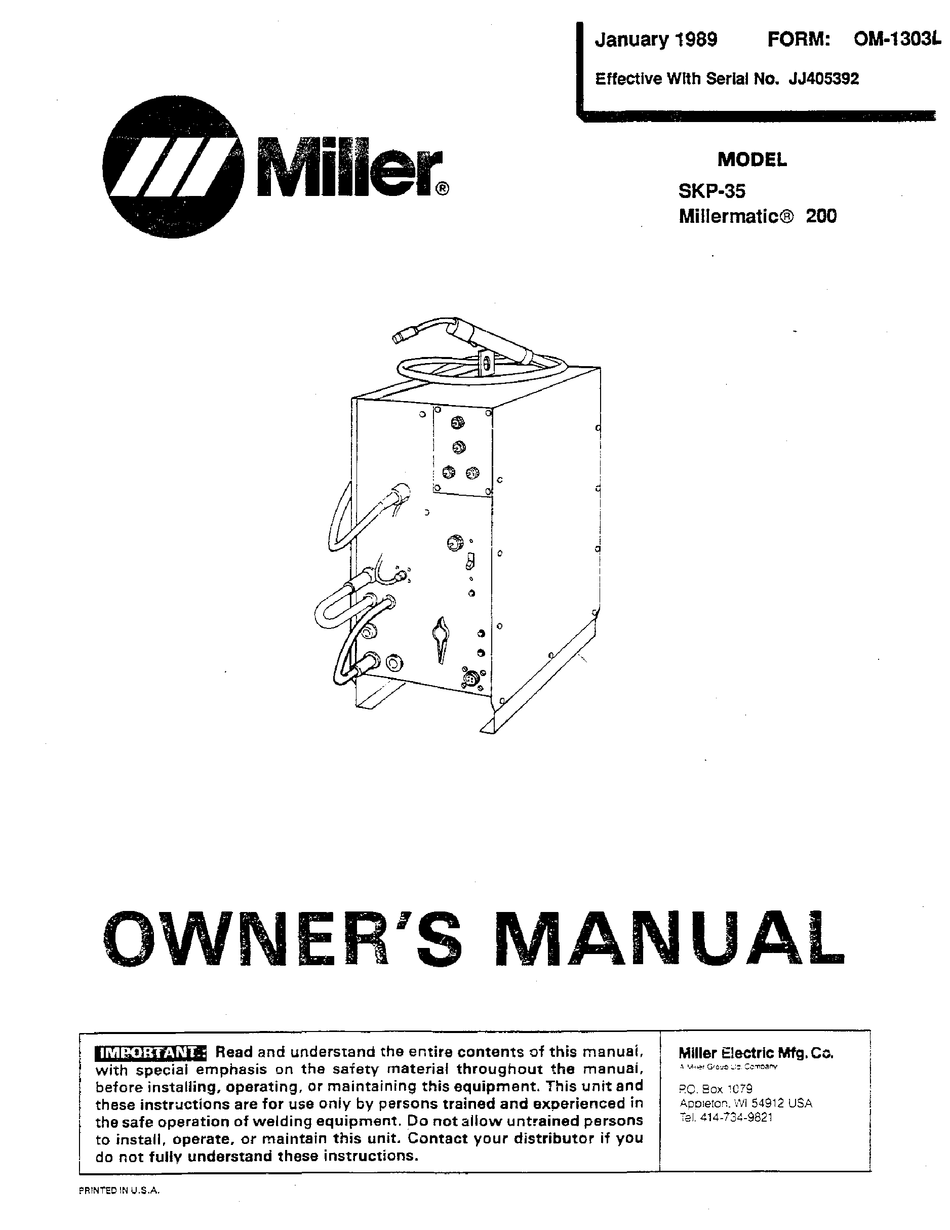 miller-millermatic-200-skp-35-owner-s-manual-pdf-download-manualslib