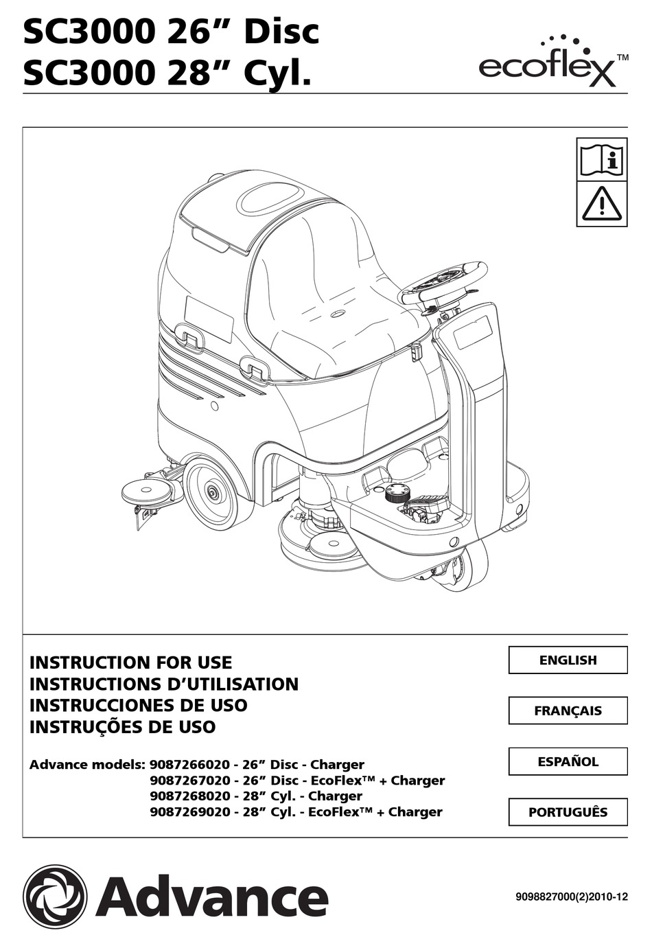 NILFISK-ADVANCE SC3000 INSTRUCTIONS FOR USE MANUAL Pdf Download ...