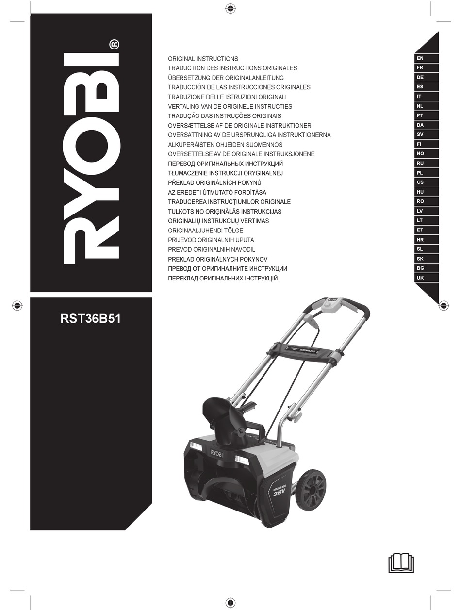 RYOBI RST36B51 ORIGINAL INSTRUCTIONS MANUAL Pdf Download | ManualsLib