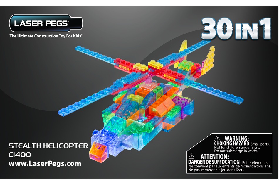 LASER PEGS HELICOPTER C1400 USER MANUAL Pdf Download | ManualsLib