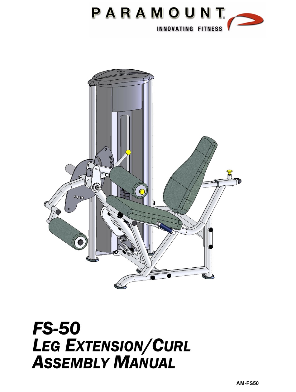 PARAMOUNT FITNESS FS50 ASSEMBLY MANUAL Pdf Download ManualsLib