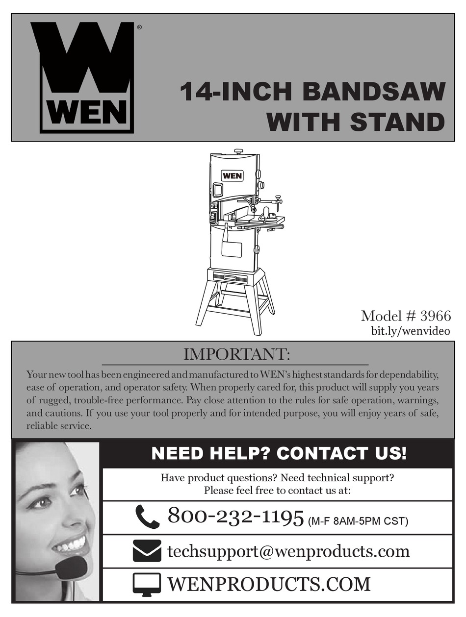 WEN 3966 INSTRUCTION MANUAL Pdf Download | ManualsLib