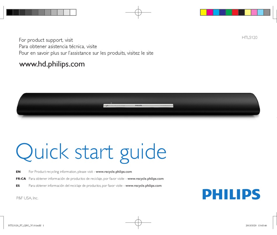 PHILIPS HTL5120 QUICK START MANUAL Pdf Download ManualsLib