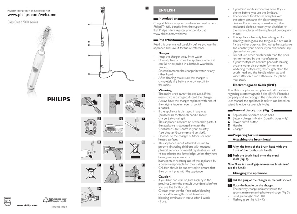philips easy clean 500 series