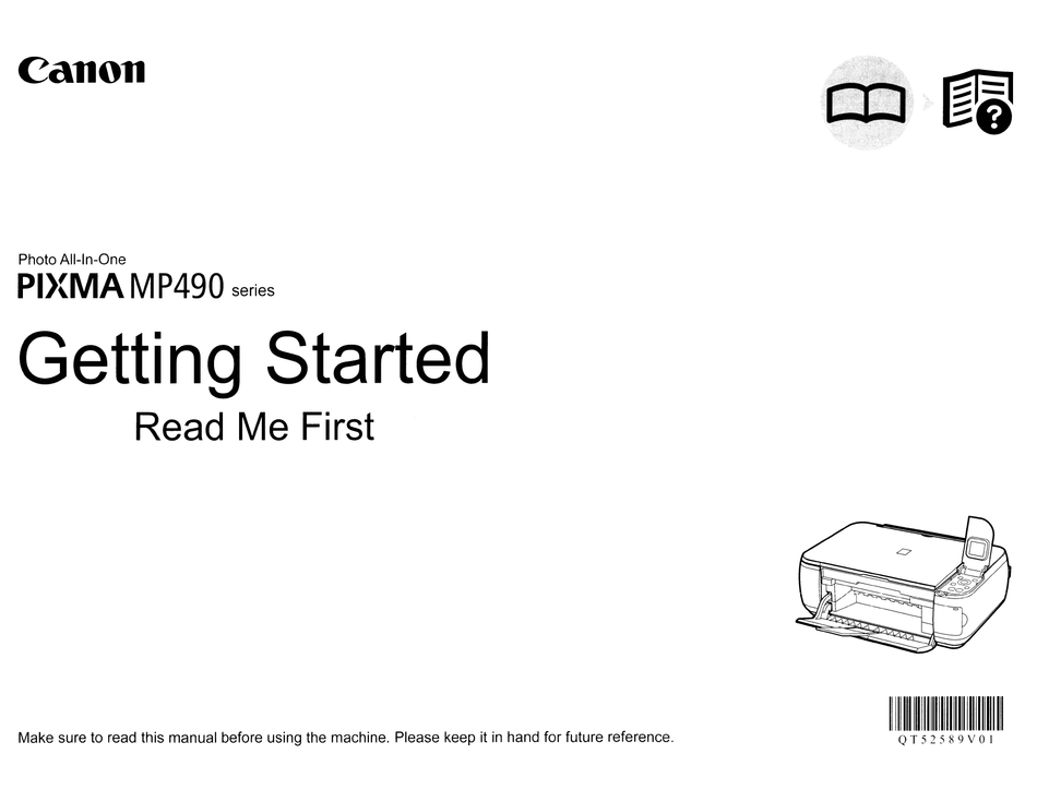 canon mp490 printer instructions