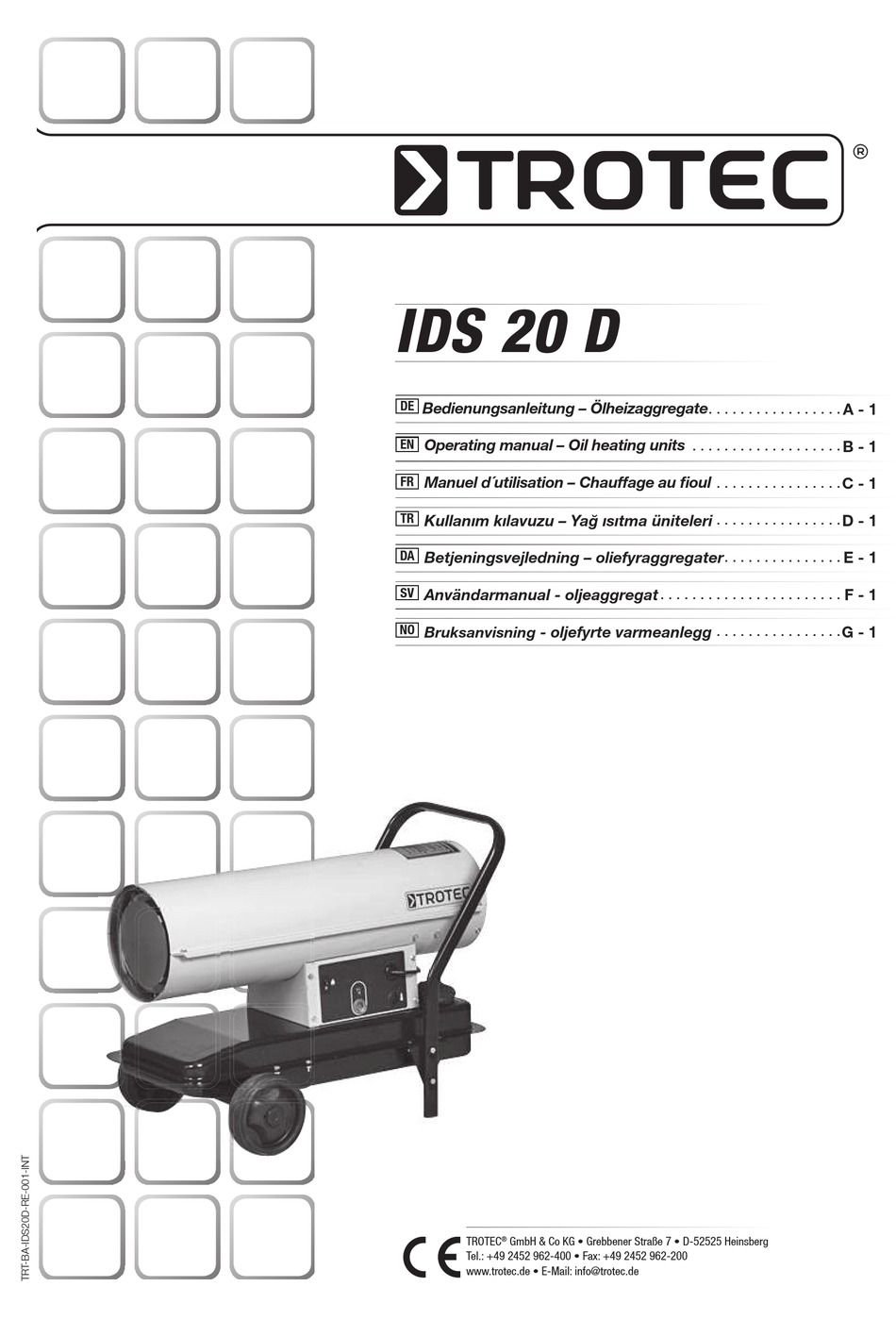 TROTEC IDS 20 D OPERATING MANUAL Pdf Download | ManualsLib