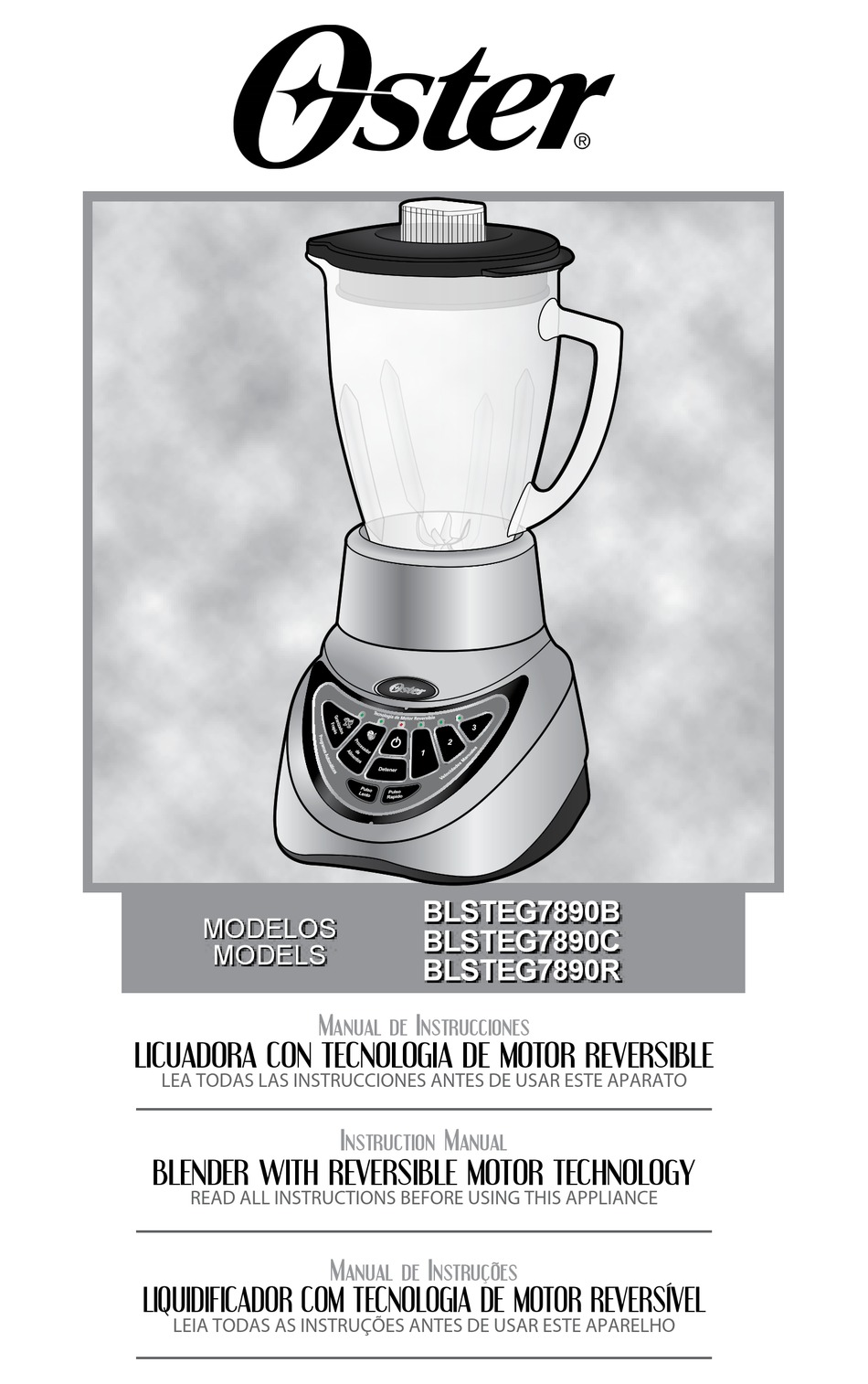 Oster Blsteg7890b Instruction Manua Pdf Download Manualslib