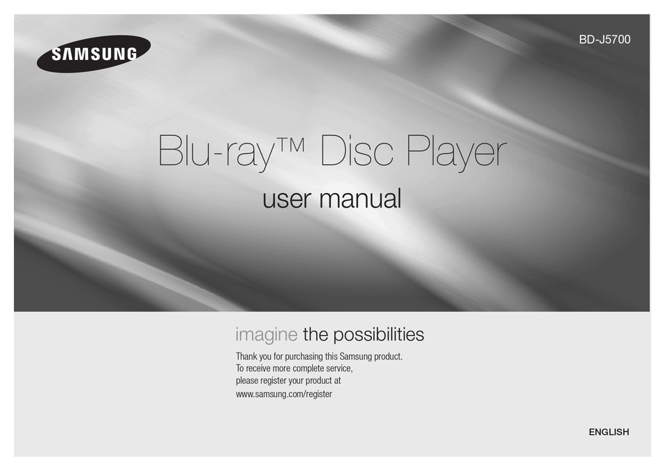 SAMSUNG BDJ5700 USER MANUAL Pdf Download ManualsLib