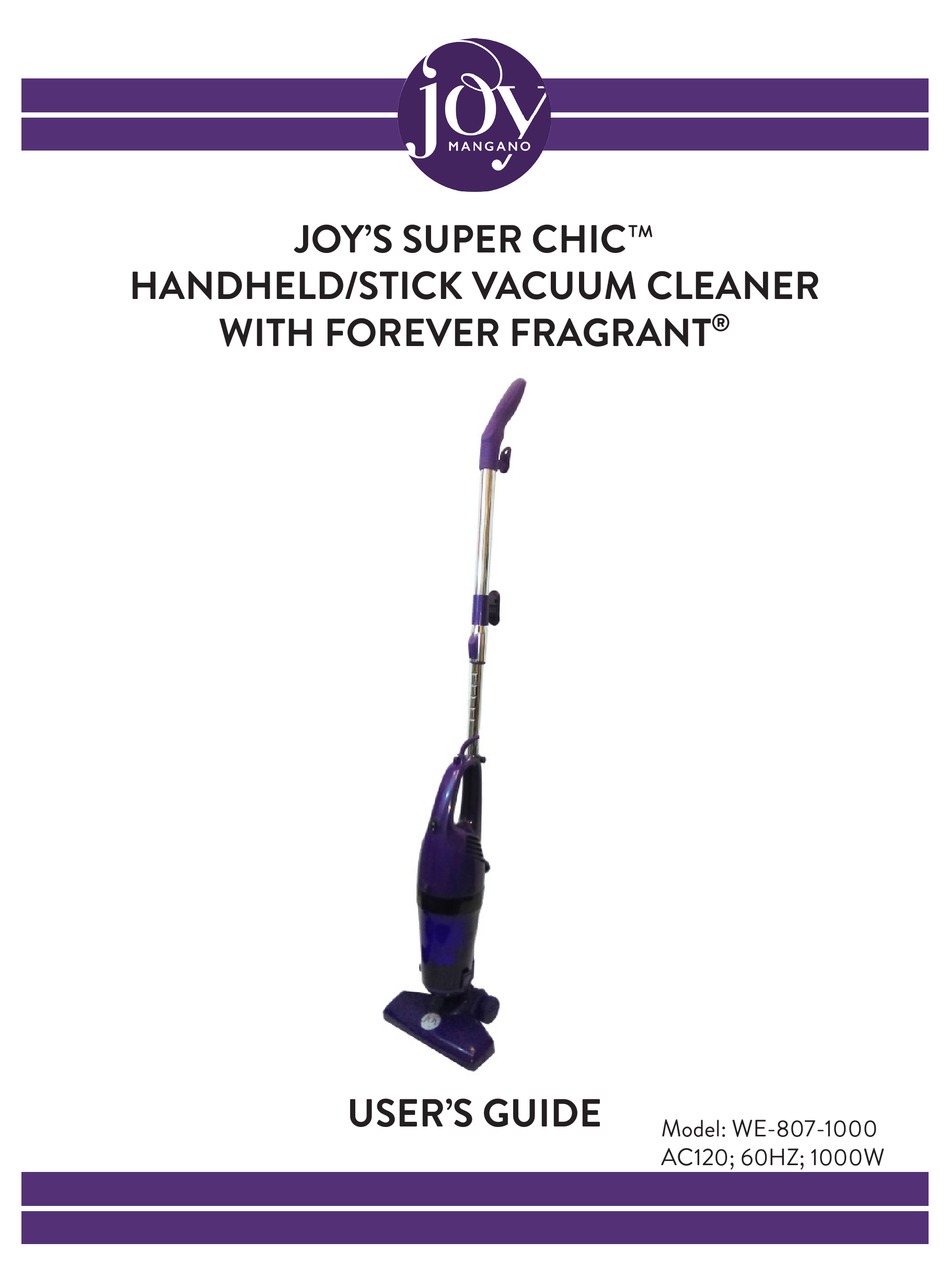 JOY MANGANO WE8071000 USER MANUAL Pdf Download ManualsLib