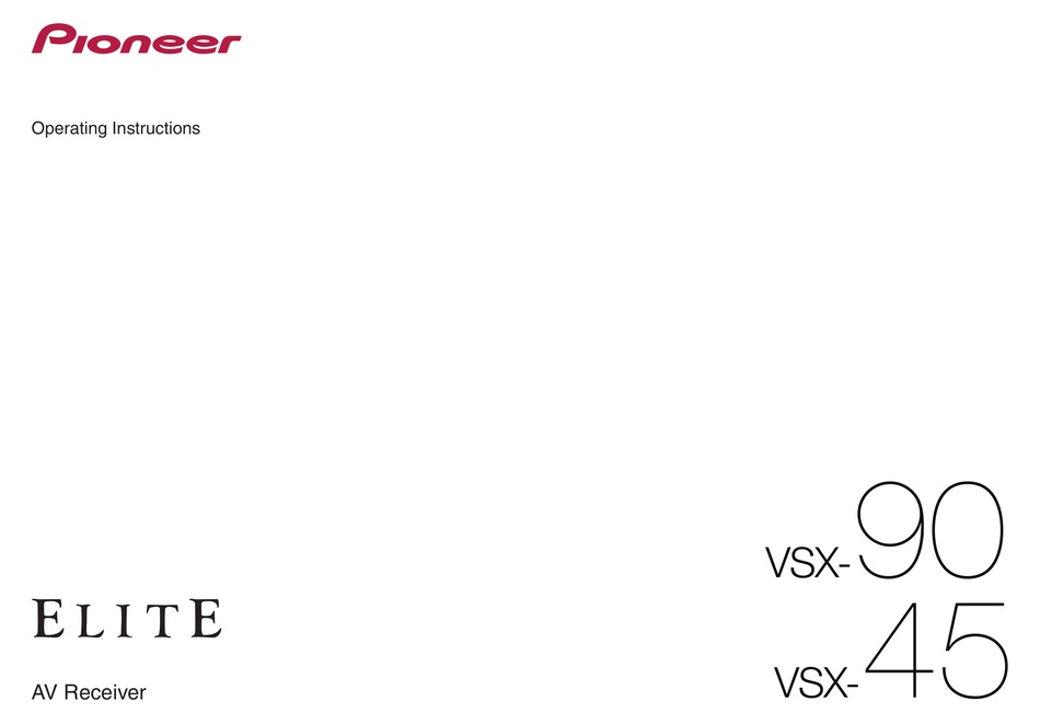 pioneer vsx 90