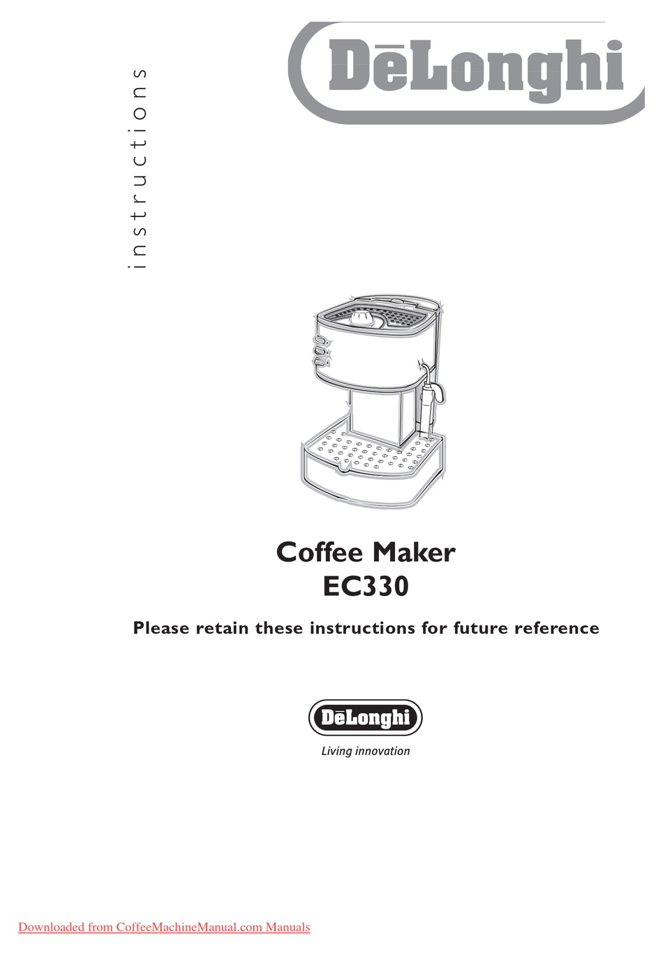 Problem Solving DeLonghi EC330 Instructions Manual Page 10