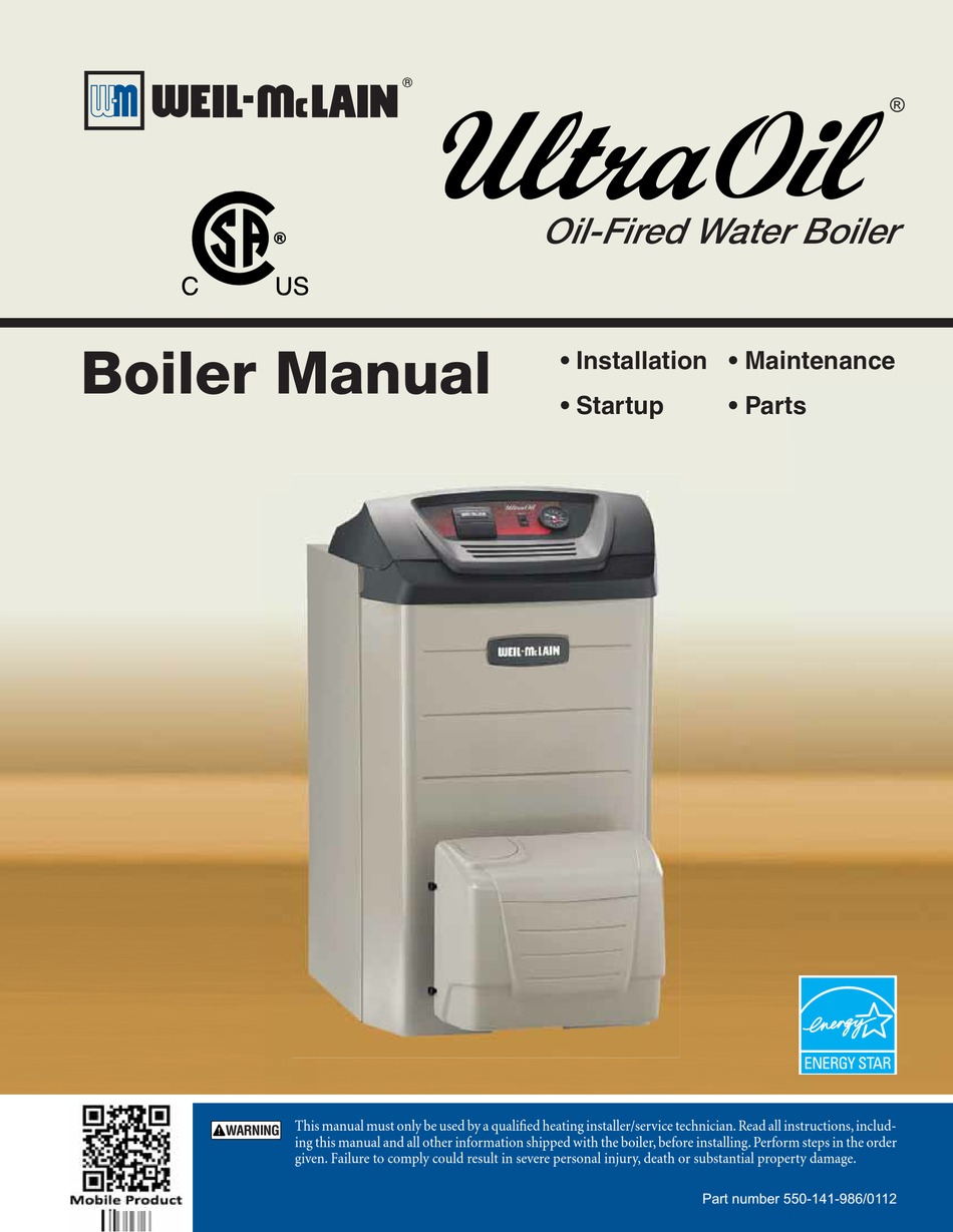 WEILMCLAIN ULTRA OIL MANUAL Pdf Download ManualsLib