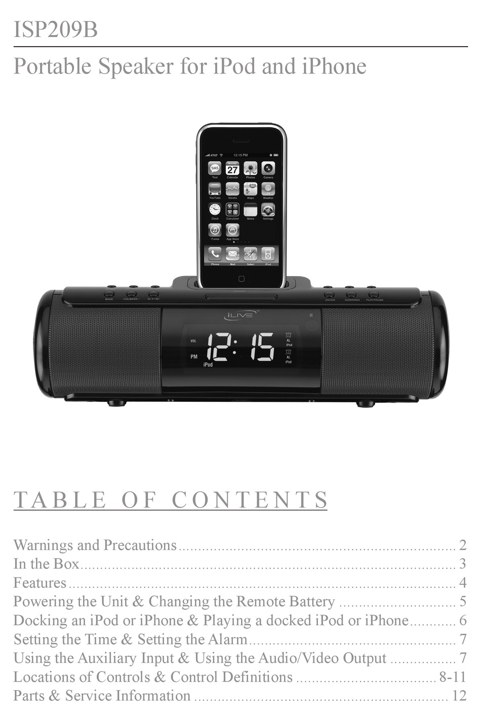 Ilive Isp209b User Manual Pdf Download Manualslib