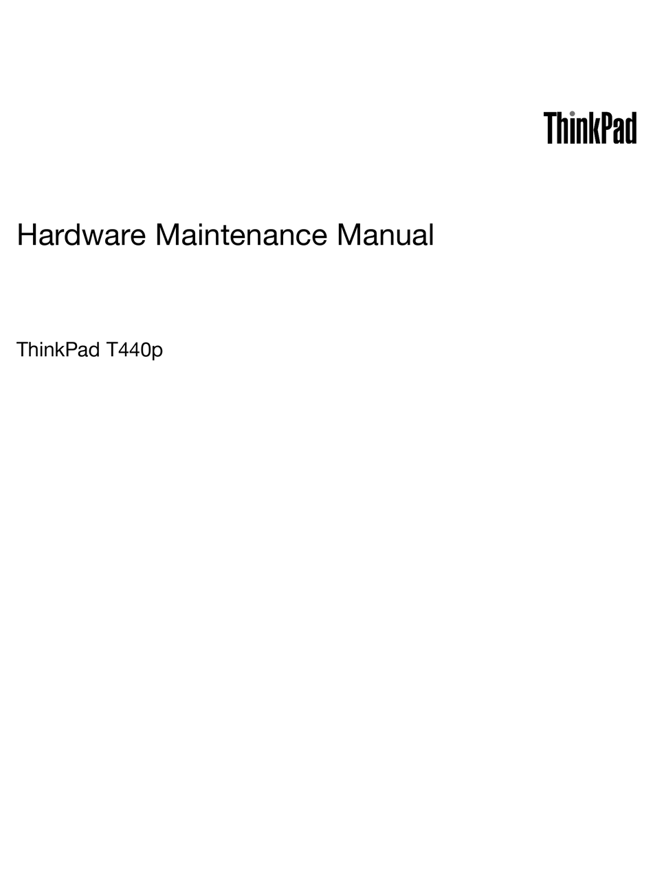 LENOVO THINKPAD T440P MAINTENANCE MANUAL Pdf Download  ManualsLib