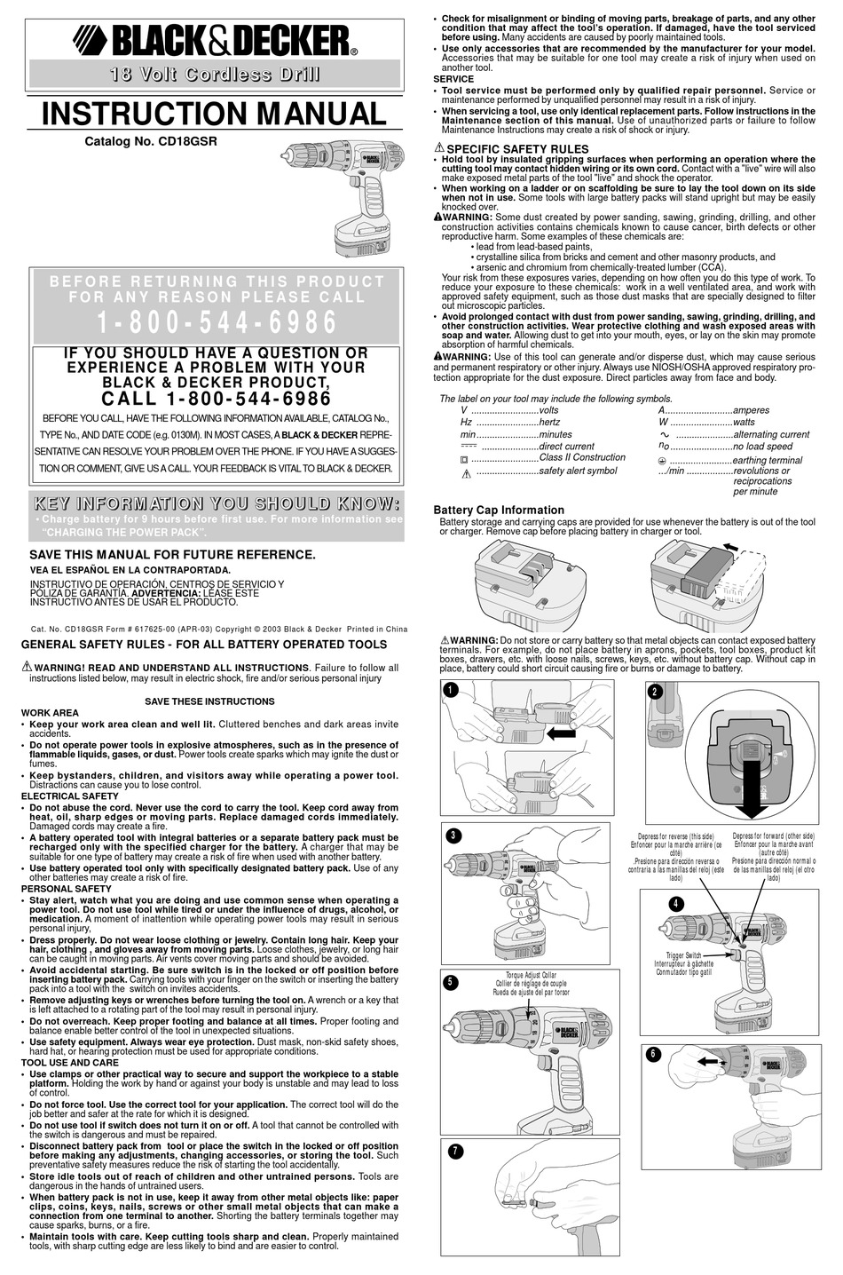 User manual Black & Decker STC1820 (English - 112 pages)