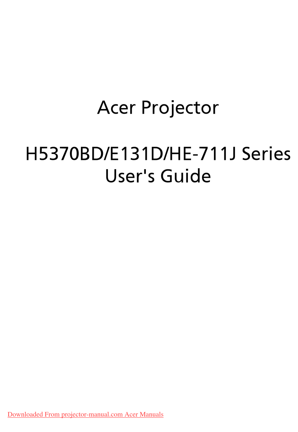 DLP Projector Lamp Bulb Module For Acer MC.JG511.001 E131D H5370BD HE-711J 