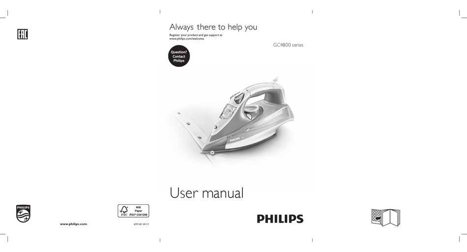 PHILIPS GC4800 SERIES USER MANUAL Pdf Download | ManualsLib