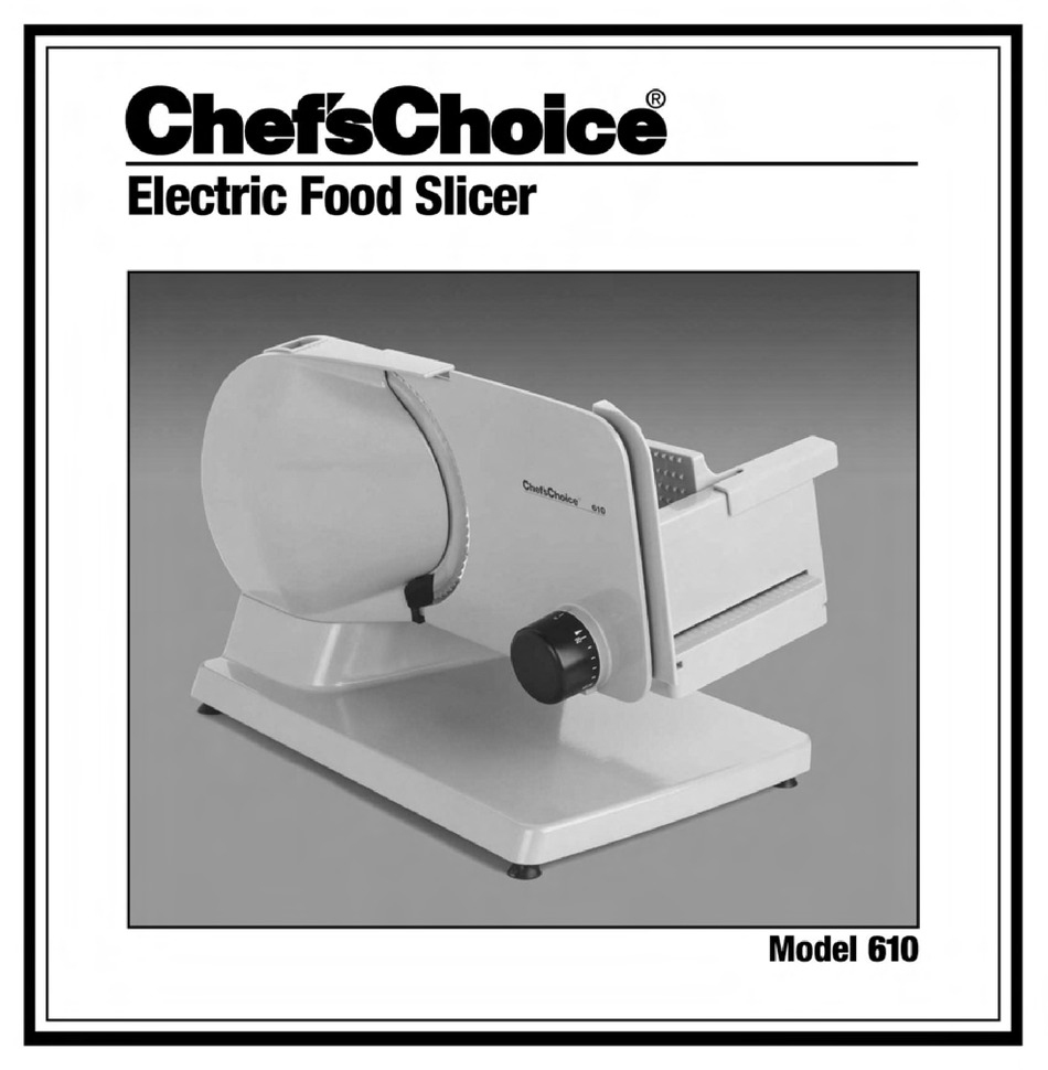 CHEF'S CHOICE 610 USER MANUAL Pdf Download ManualsLib