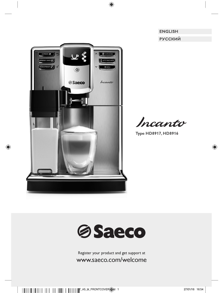 Vacation longing repose Cleaning The Brew Group - Saeco Incanto HD8917 Manual [Page 23] | ManualsLib
