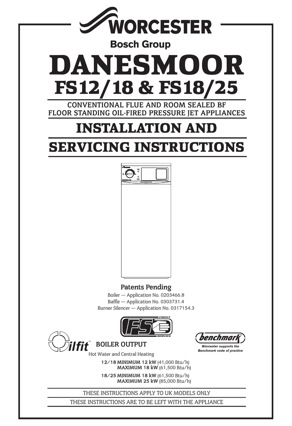 WORCESTER DANESMOOR FS12/18 INSTALLATION AND SERVICING INSTRUCTIONS Pdf  Download | ManualsLib