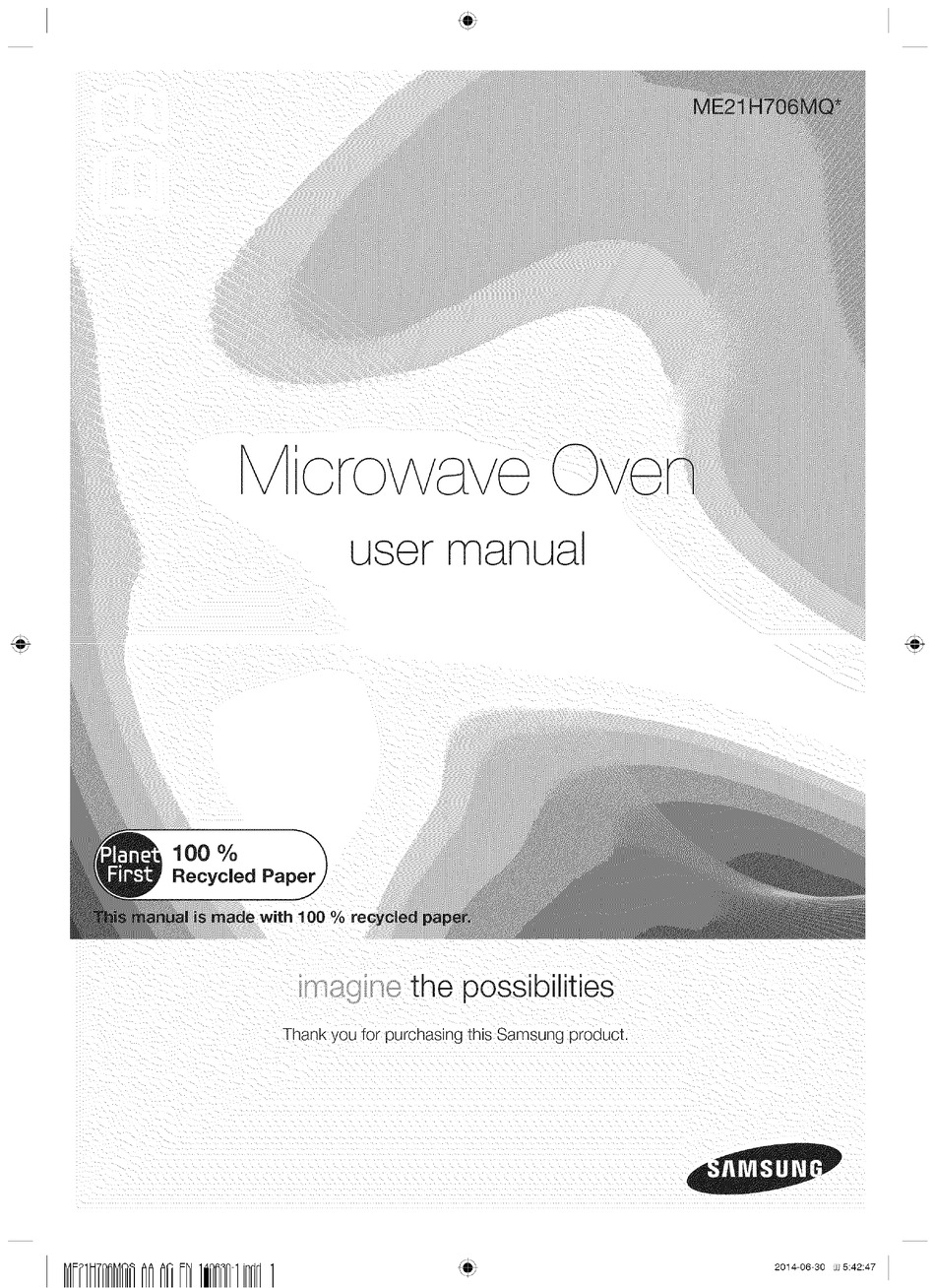 SAMSUNG ME21H706MQ SERIES USER MANUAL Pdf Download ManualsLib