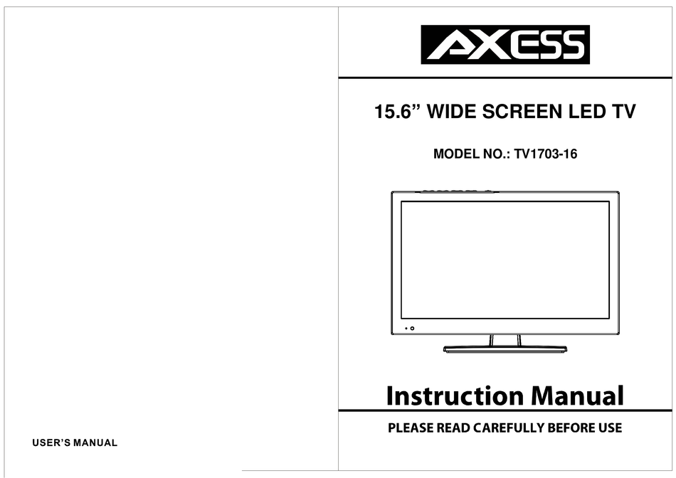 AXESS TV1703-16 INSTRUCTION MANUAL Pdf Download | ManualsLib