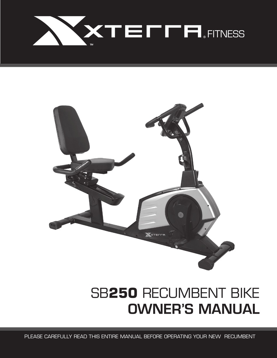 xterra fitness sb250 recumbent bike