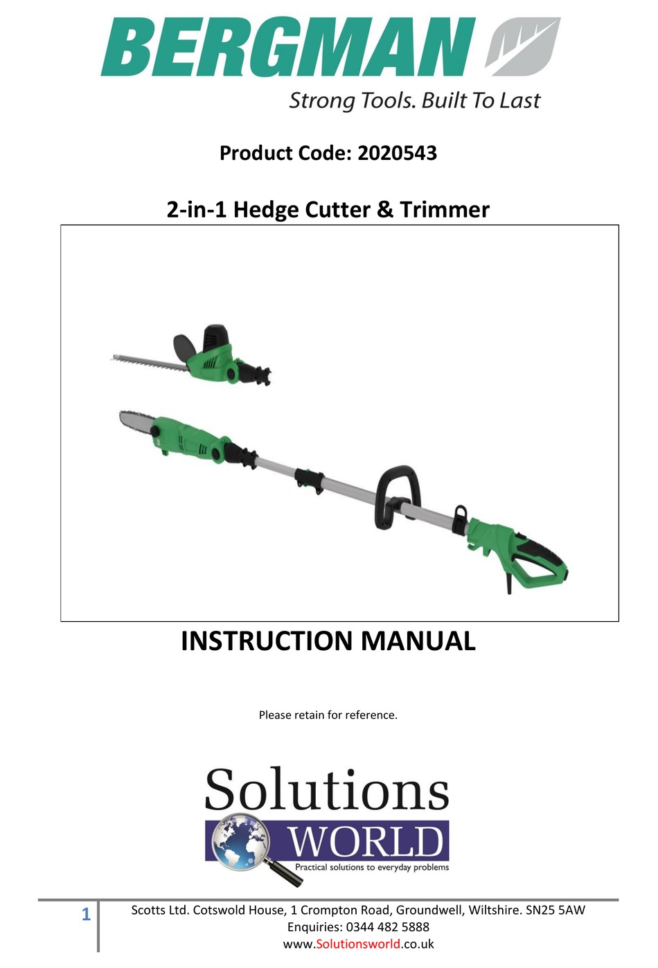 Bergman deals hedge trimmer