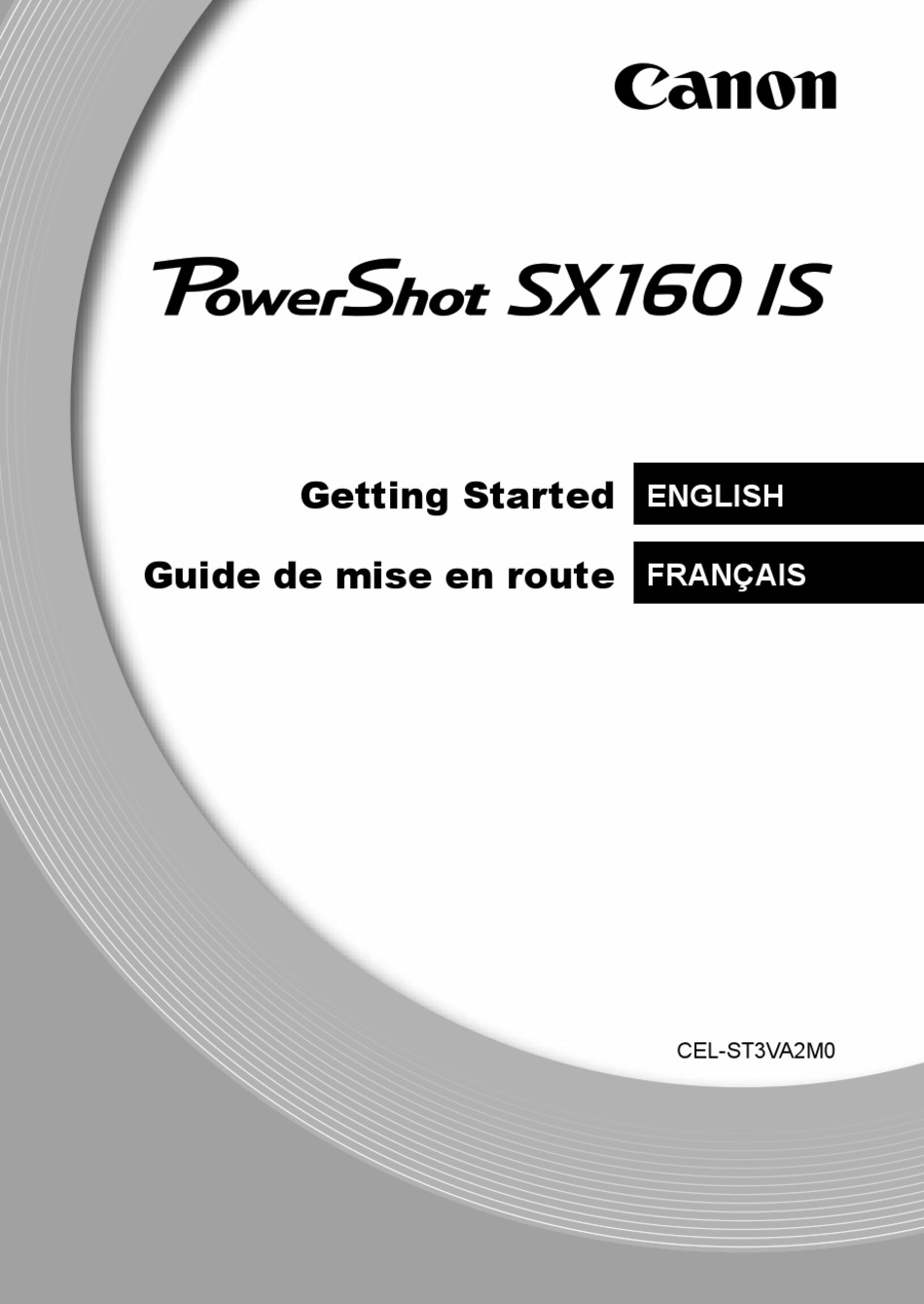 CANON POWERSHOT SX160 IS GETTING STARTED Pdf Download | ManualsLib