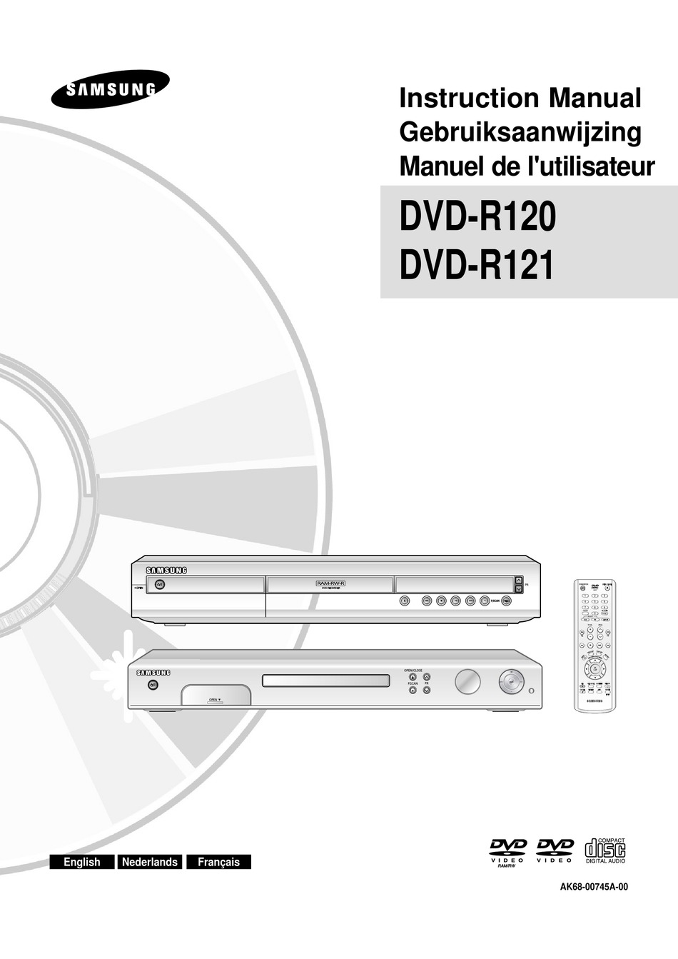 SAMSUNG DVD-R120 INSTRUCTION MANUAL Pdf Download | ManualsLib