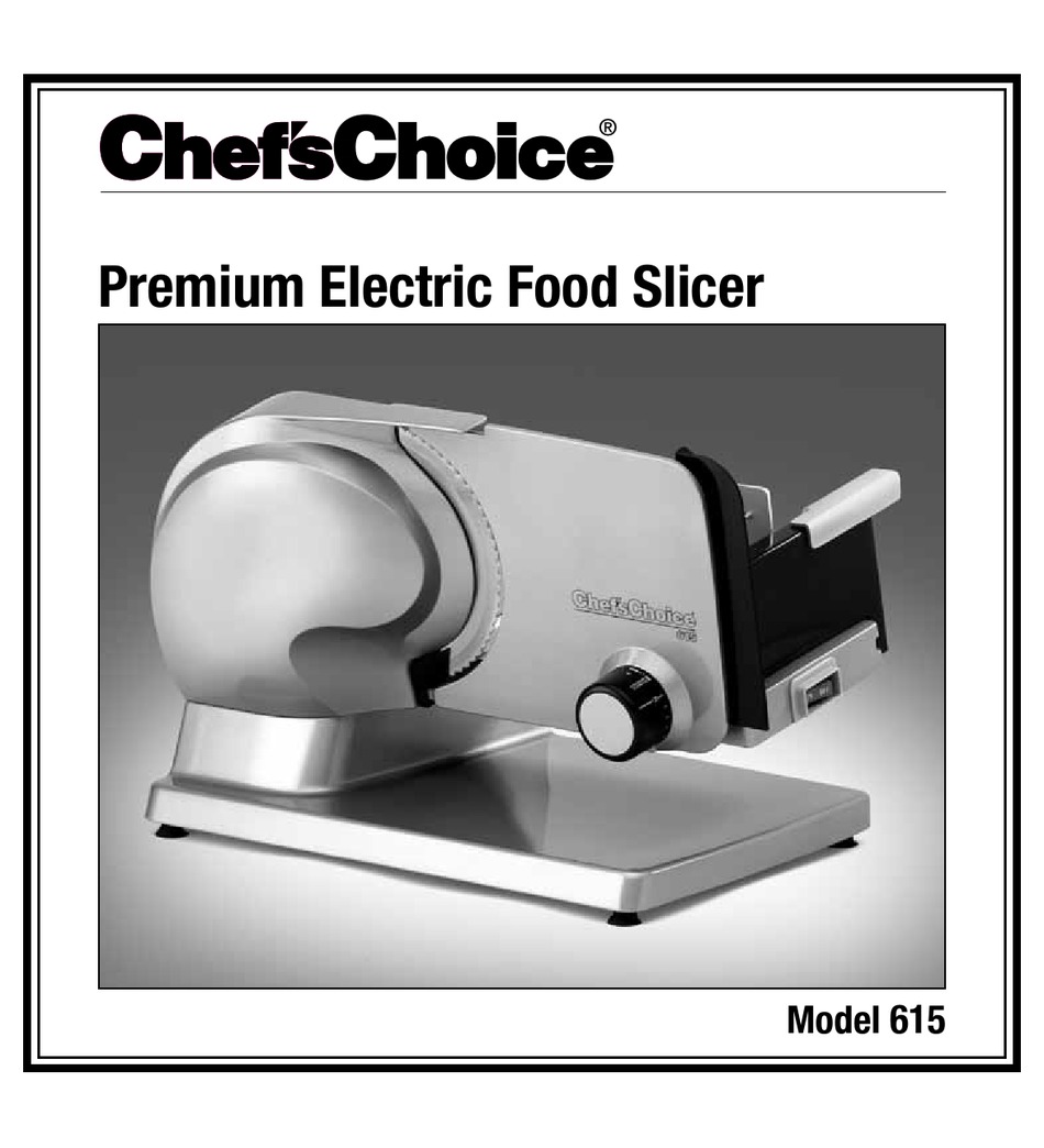 Chef S Choice 615 User Manual Pdf Download Manualslib