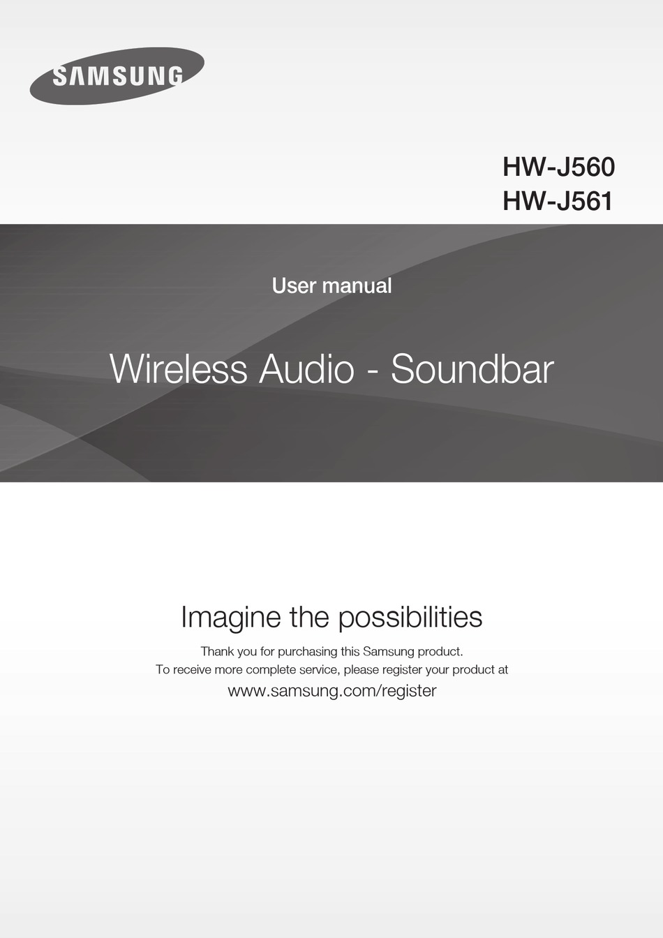 SAMSUNG HW-J560 USER MANUAL Pdf Download | ManualsLib